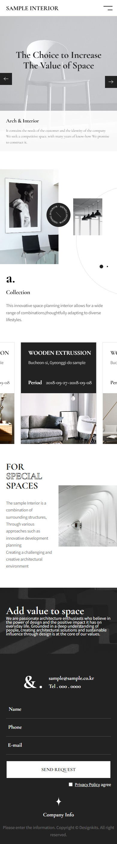 Interior Design Website Template Modern Interior Studio Responsive UI UX  2. Meta Description mobile product image