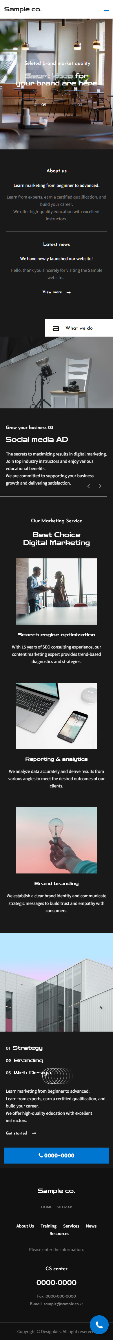Digital Marketing & Branding Agency HTML Template mobile product image