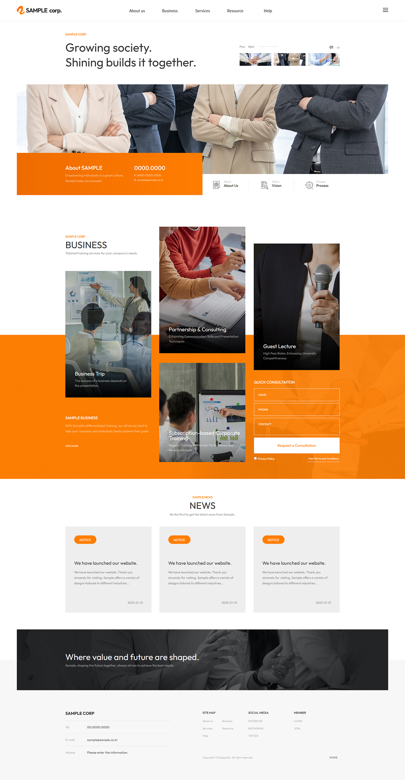 Business Consulting & Education HTML Template