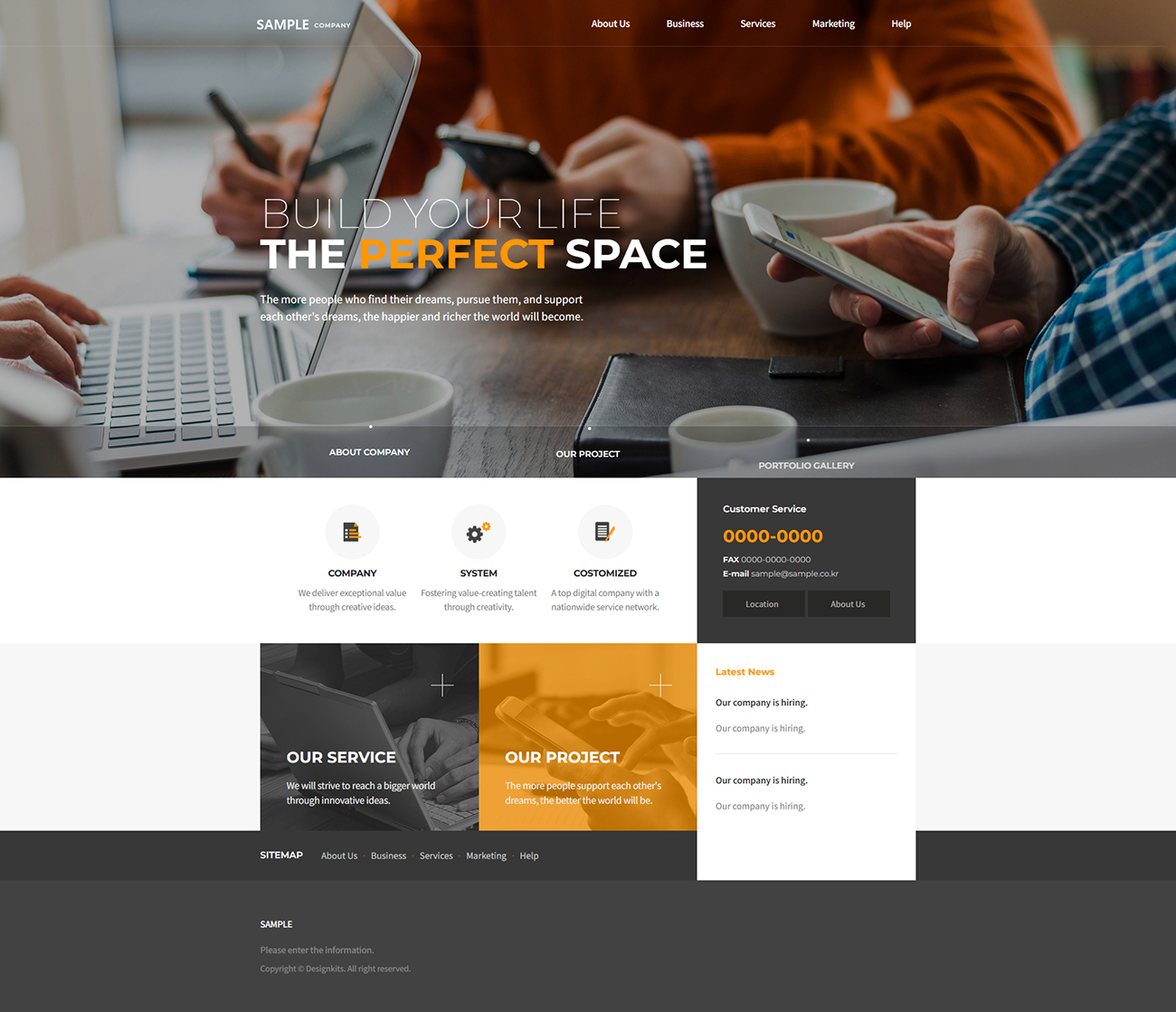 Modern Corporate & Startup Website HTML Template pc product image