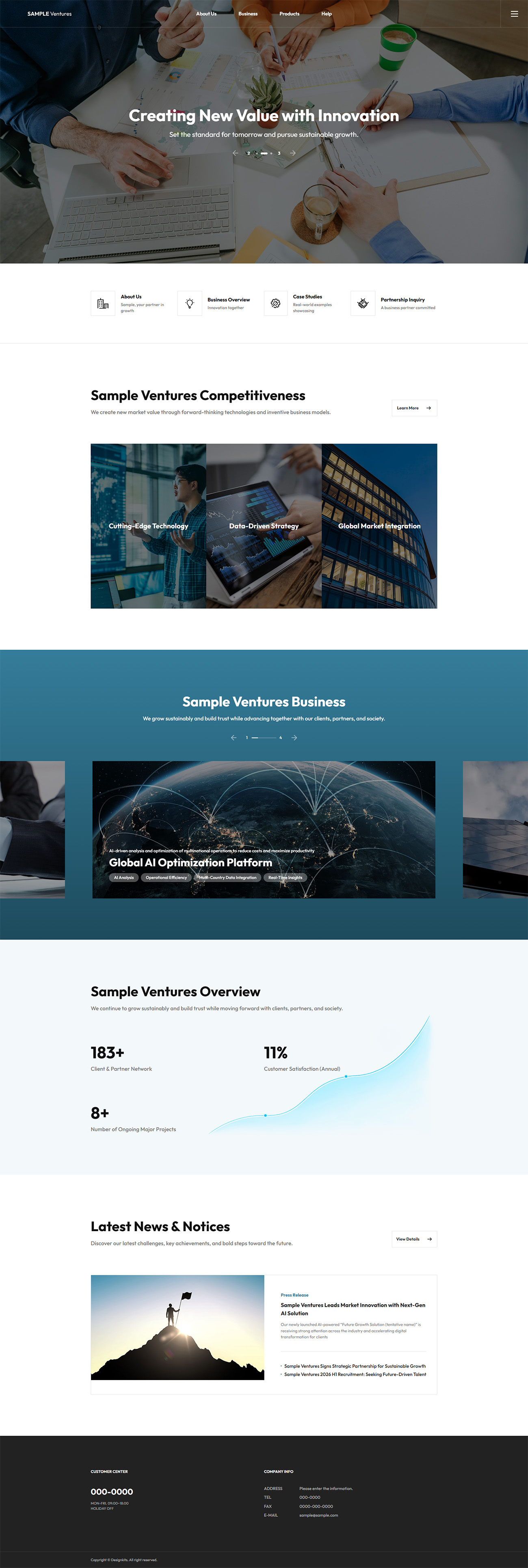 Modern Corporate Manufacturing Business Website HTML Template