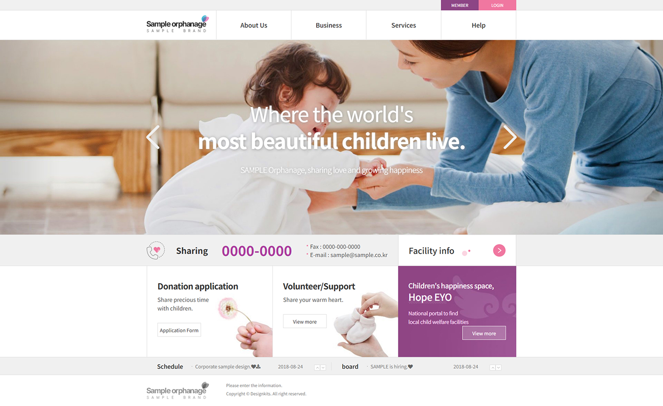 Charity & Nonprofit Organization Website HTML Template