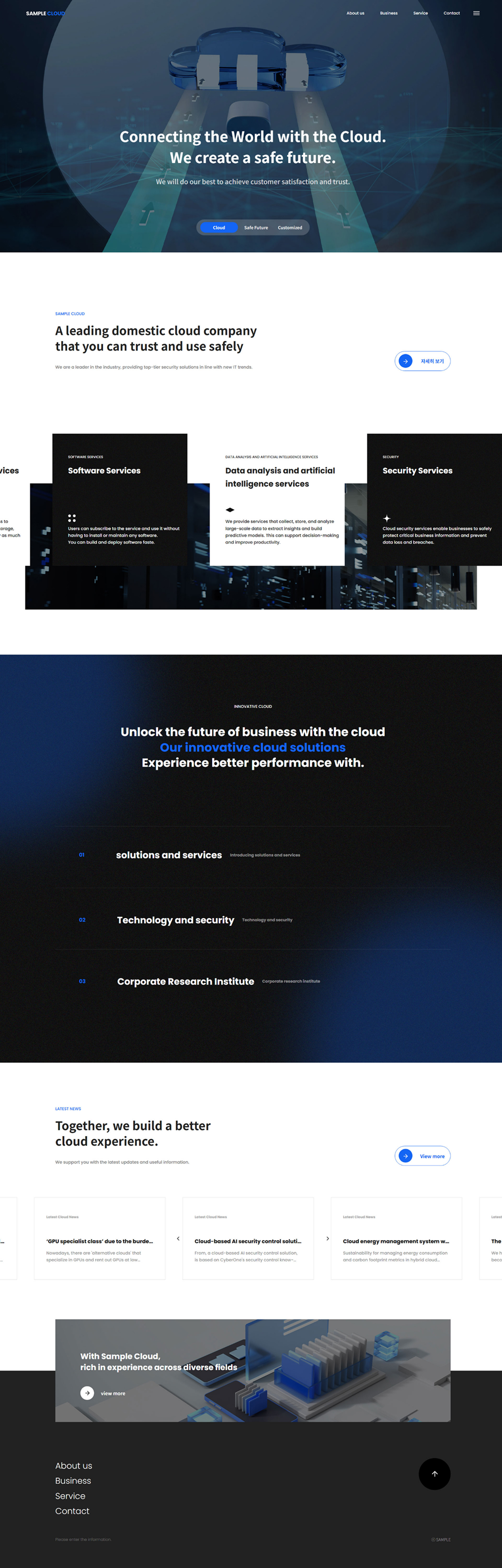 Cloud Computing Website Template for IT Solutions, AI, Security & Cloud Services