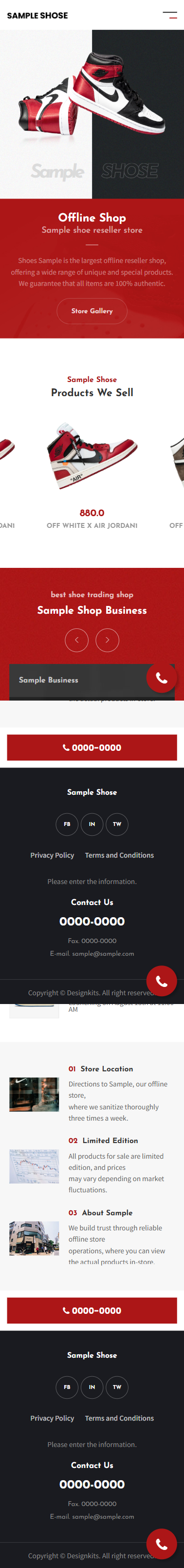 Sneakers & Fashion E-commerce HTML Template mobile product image