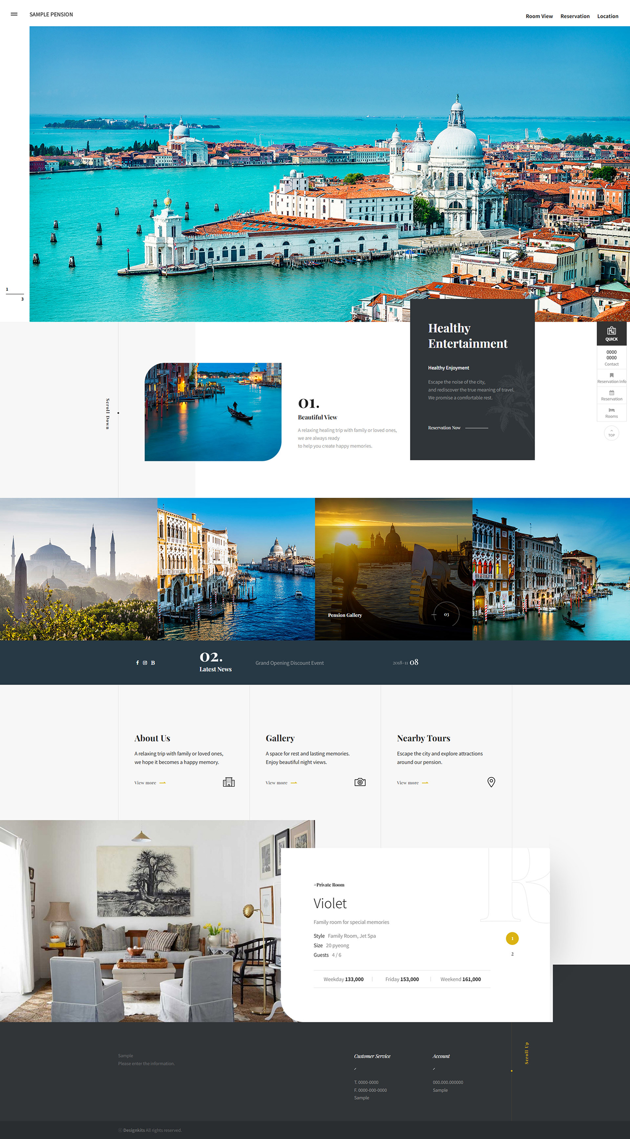 Luxury Accommodation Travel Website HTML Template