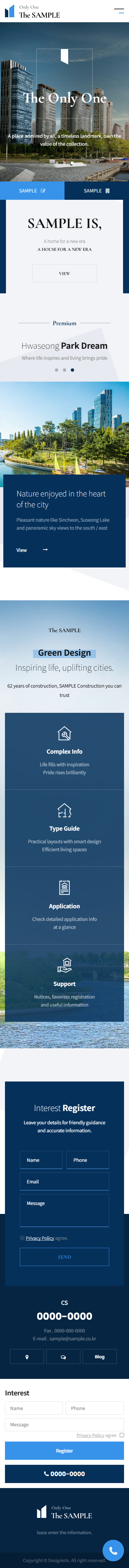 Real Estate & Apartment Landing HTML Template mobile product image