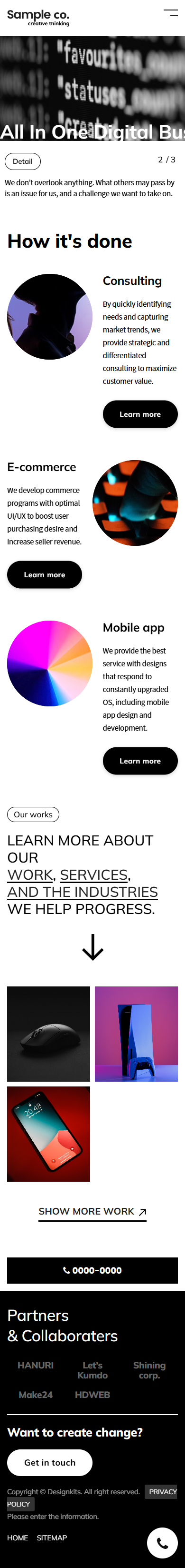 All-in-One Digital Agency HTML Template mobile product image