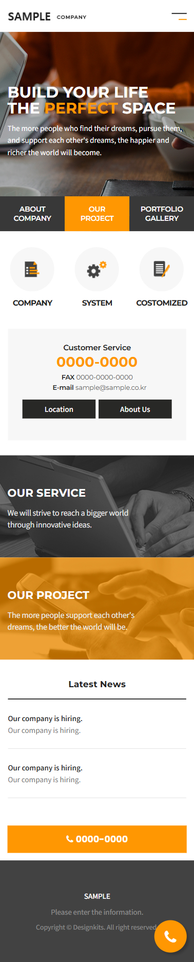 Modern Corporate & Startup Website HTML Template mobile product image