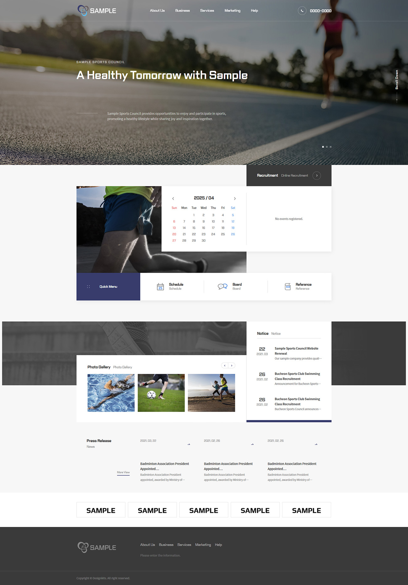 Sports Council Organization HTML Website Template