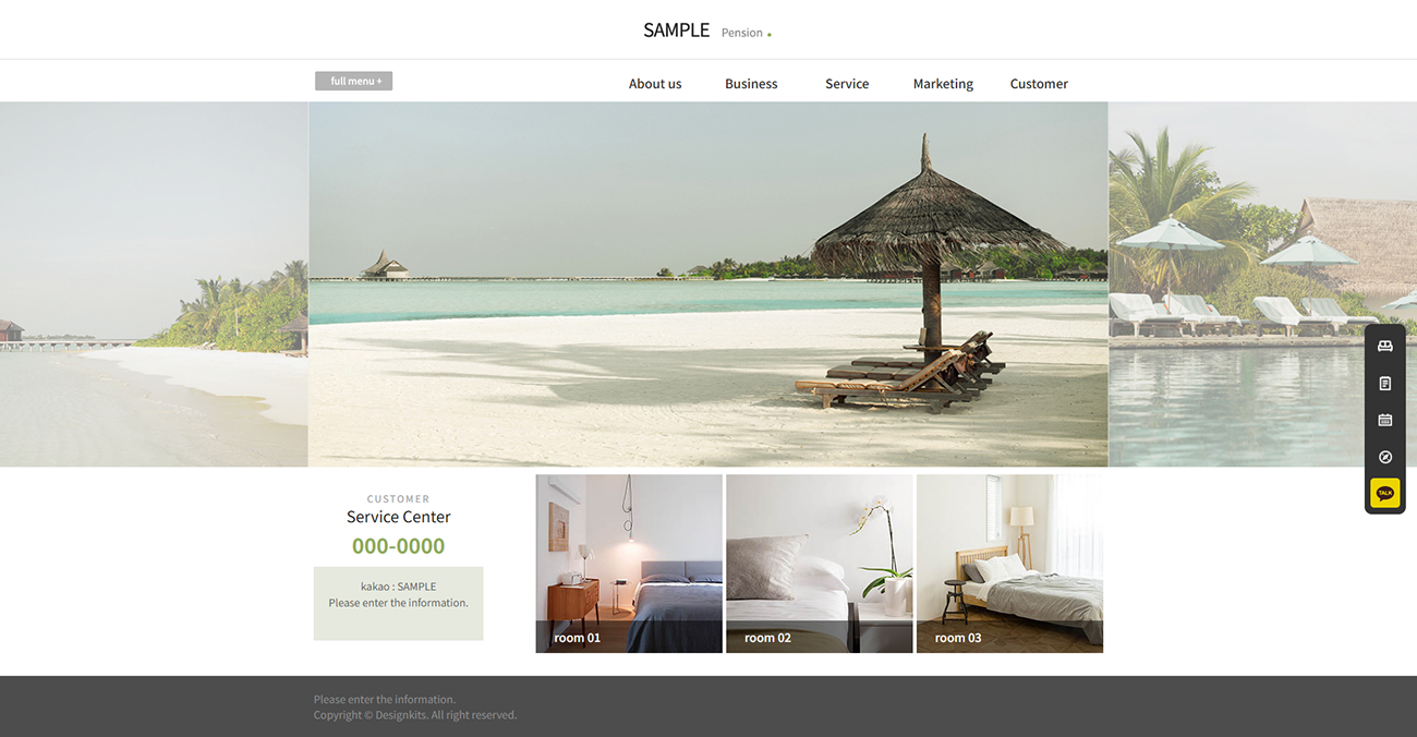 Accommodation & Resort Rental Website HTML Template
