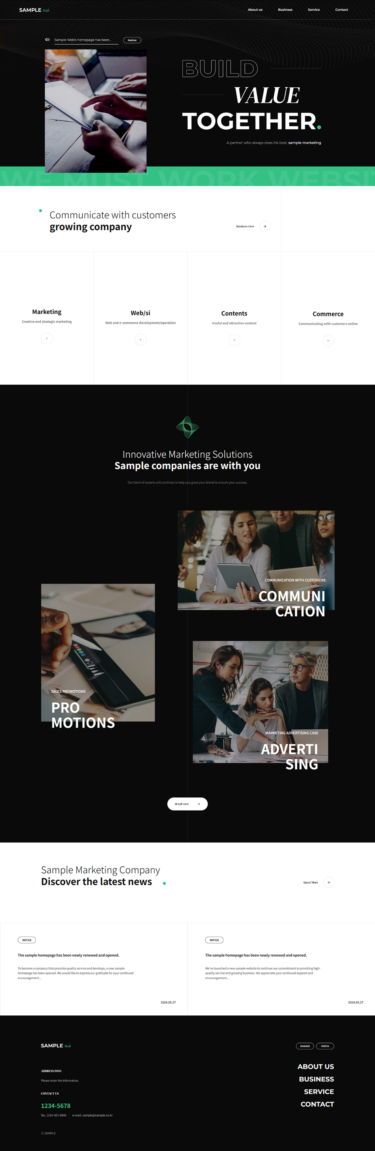 Marketing Agency Website Template for Branding, Digital Marketing & Web Business