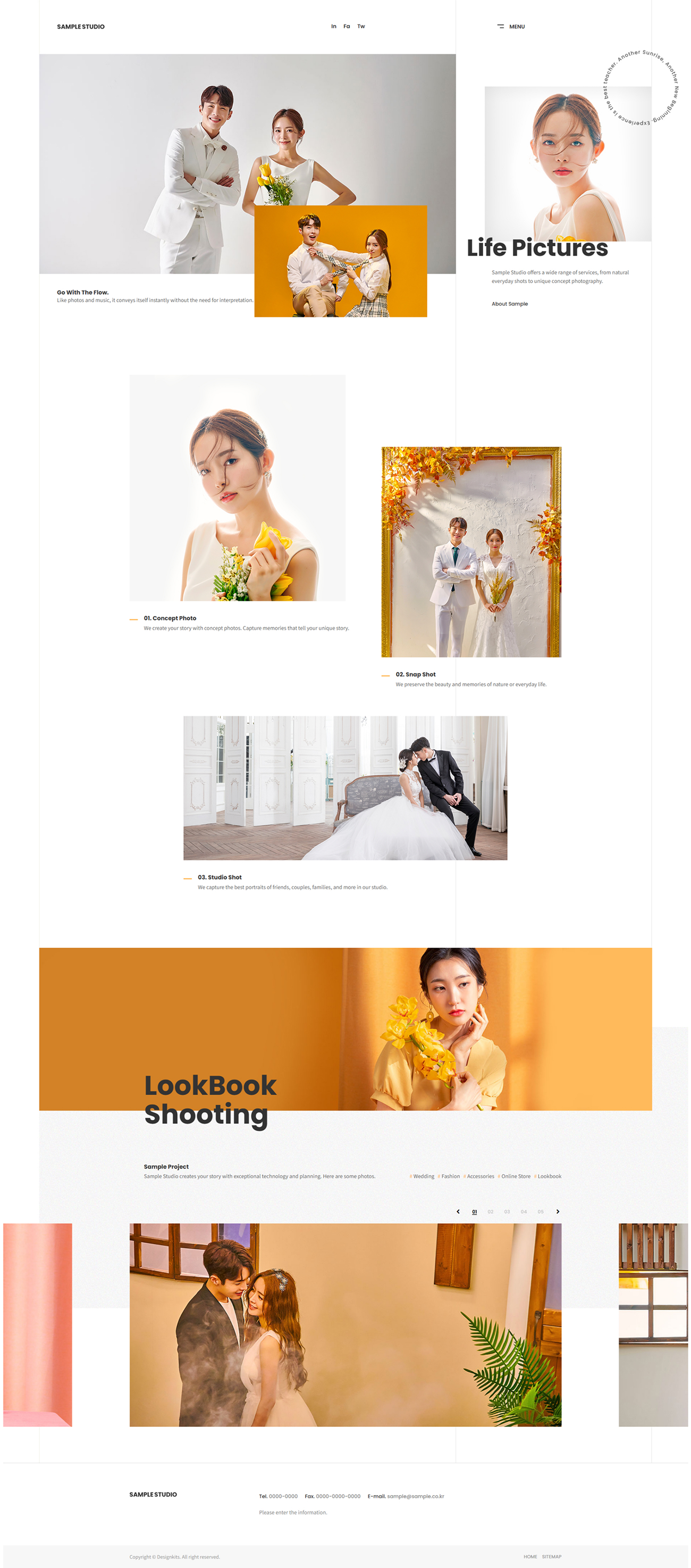 Photography Studio & Wedding Portfolio HTML Template
