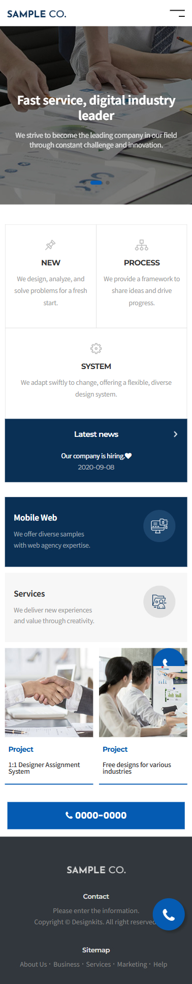 Digital Business & IT Service HTML Template mobile product image
