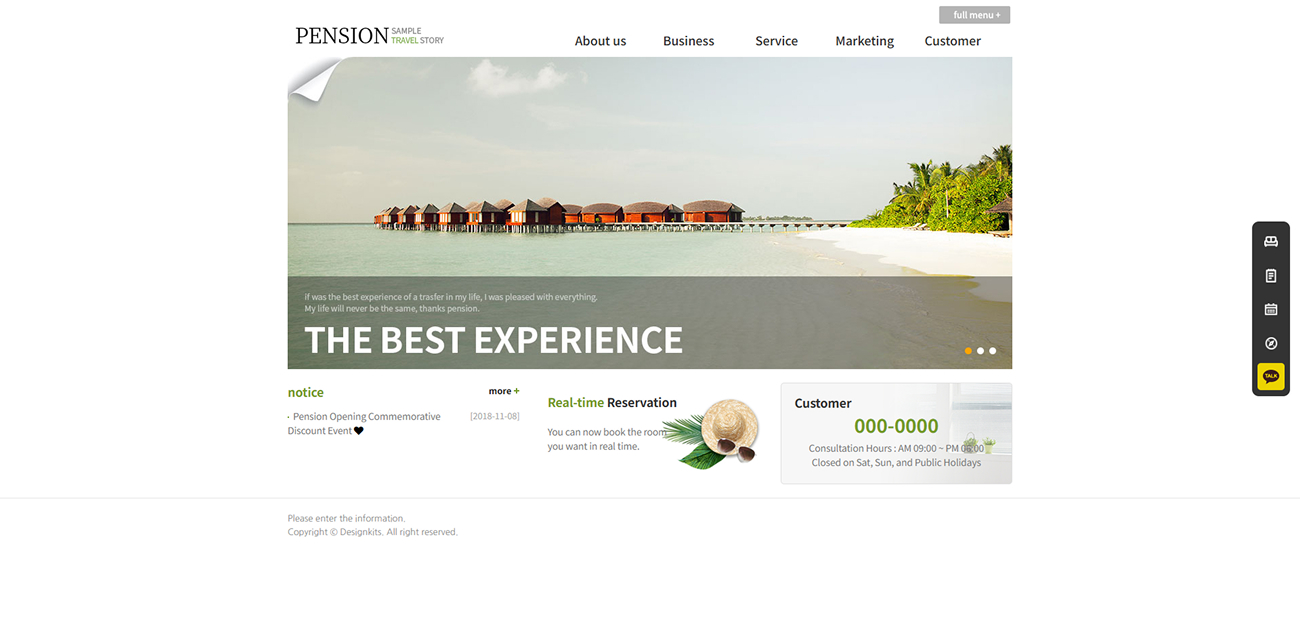 Accommodation Booking & Resort Website HTML Template