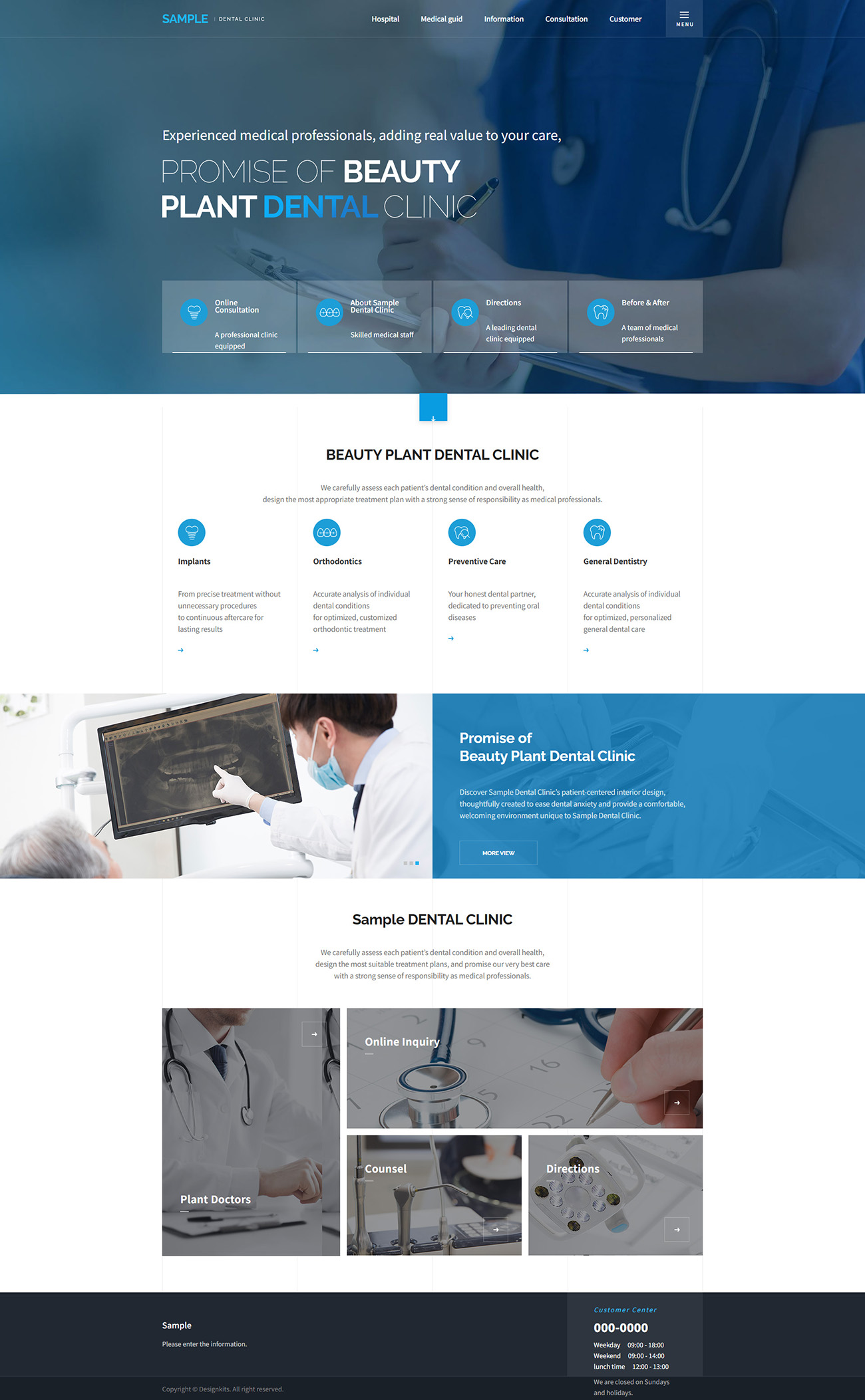 Dental Clinic Website Template & Medical HTML